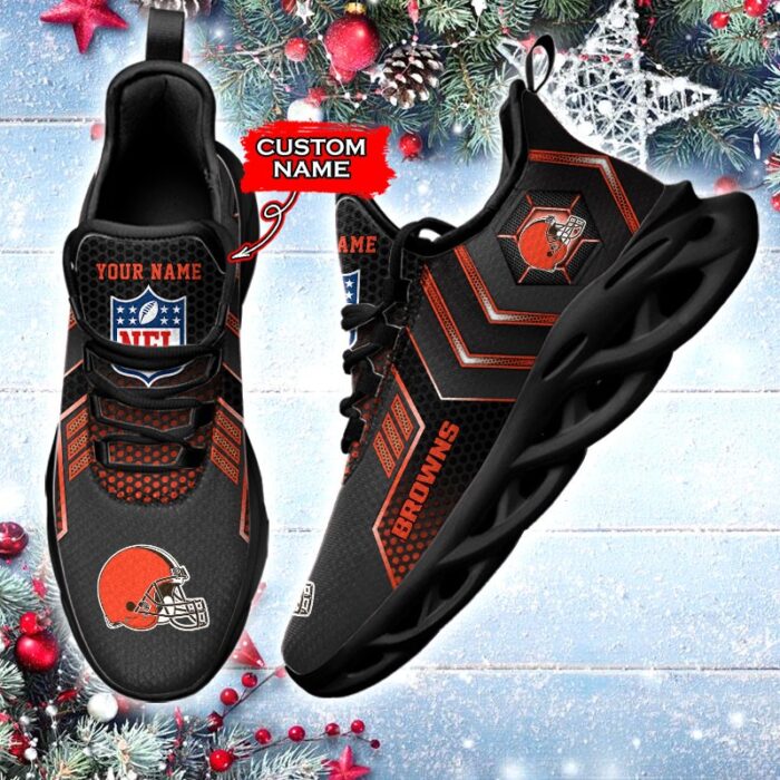 NFL Cleveland Browns Max Soul Sneaker Custom Name 69HTN2369