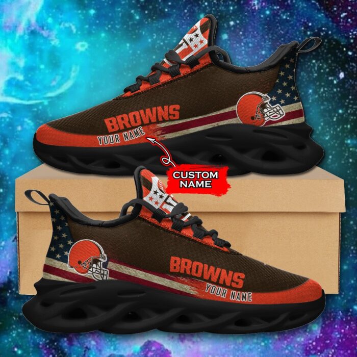 NFL Cleveland Browns Max Soul Sneaker Custom Name Pod 42 M1RTT