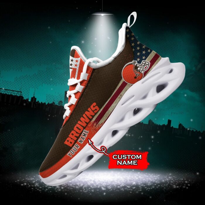 NFL Cleveland Browns Max Soul Sneaker Custom Name Pod 42 M1RTT