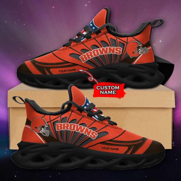 NFL Cleveland Browns Max Soul Sneaker Custom Name Ver 8