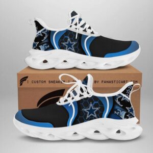 NFL Dallas Cowboys Black Blue Curve Max Soul Shoes