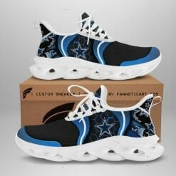 NFL Dallas Cowboys Black Blue Curve Max Soul Shoes