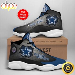 NFL Dallas Cowboys Custom Name Air Jordan 13 Shoes V12