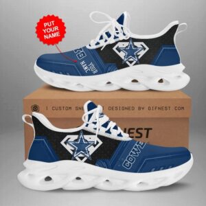 NFL Dallas Cowboys Custom Name Blue Black Max Soul Shoes