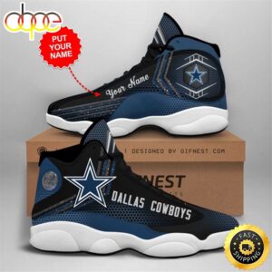 NFL Dallas Cowboys Custom Name Special Hexa Logo Air Jordan 13 Shoes