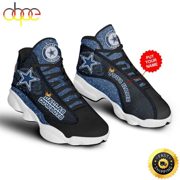 NFL Dallas Cowboys Custom Name Special Style Air Jordan 13 Shoes