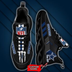 NFL Dallas Cowboys Max Soul Sneaker Custom Name 43M1