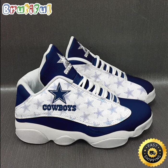 NFL Dallas Cowboys Team Air Jordan 13 Sneaker Shoes