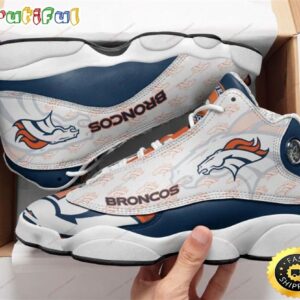 NFL Denver Broncos Air Jordan 13 Sneaker Shoes