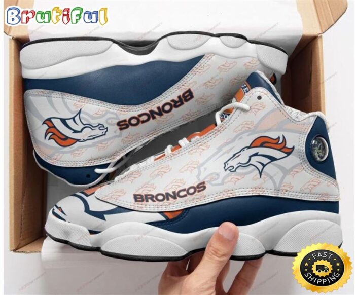 NFL Denver Broncos Air Jordan 13 Sneaker Shoes