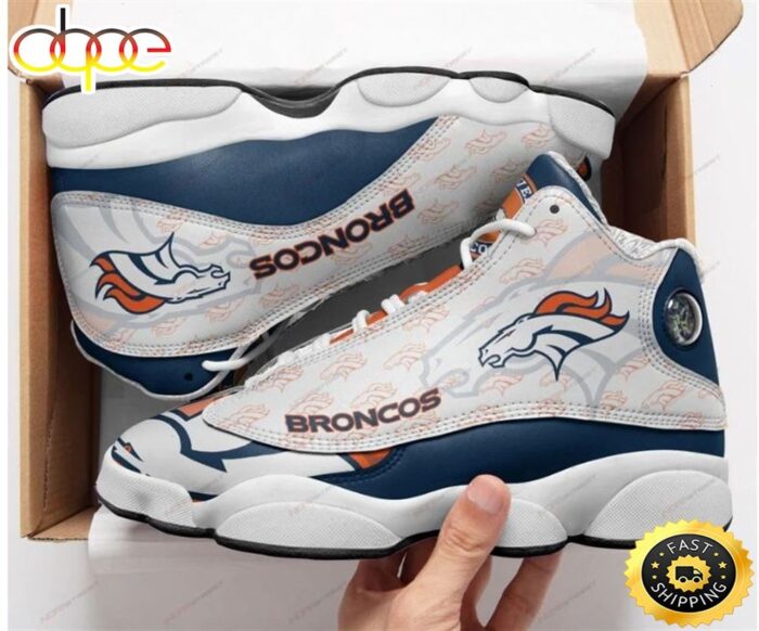 NFL Denver Broncos Air Jordan 13 Sneaker Shoes