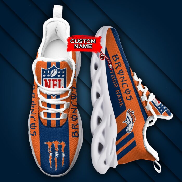 NFL Denver Broncos Max Soul Sneaker Custom Name 40M12