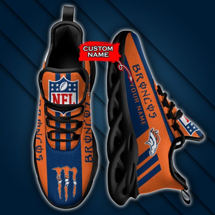 NFL Denver Broncos Max Soul Sneaker Custom Name 40M12