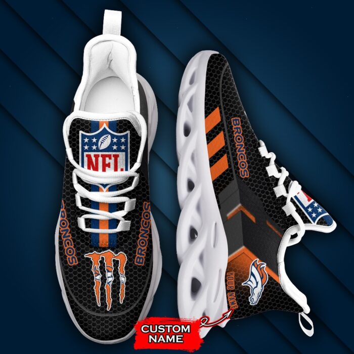 NFL Denver Broncos Max Soul Sneaker Custom Name 43M1