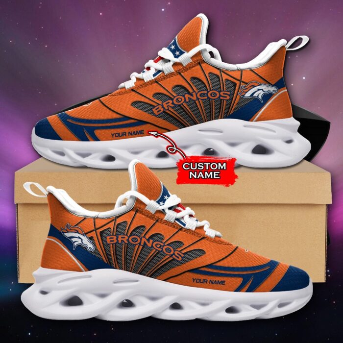 NFL Denver Broncos Max Soul Sneaker Custom Name Ver 8