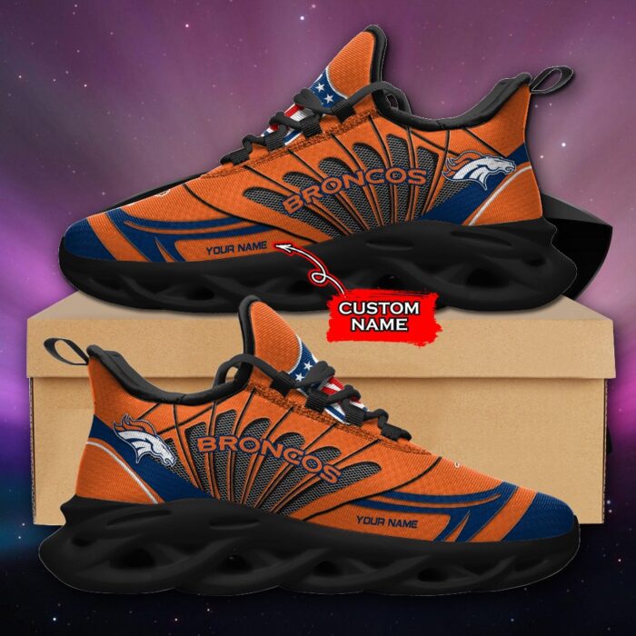 NFL Denver Broncos Max Soul Sneaker Custom Name Ver 8