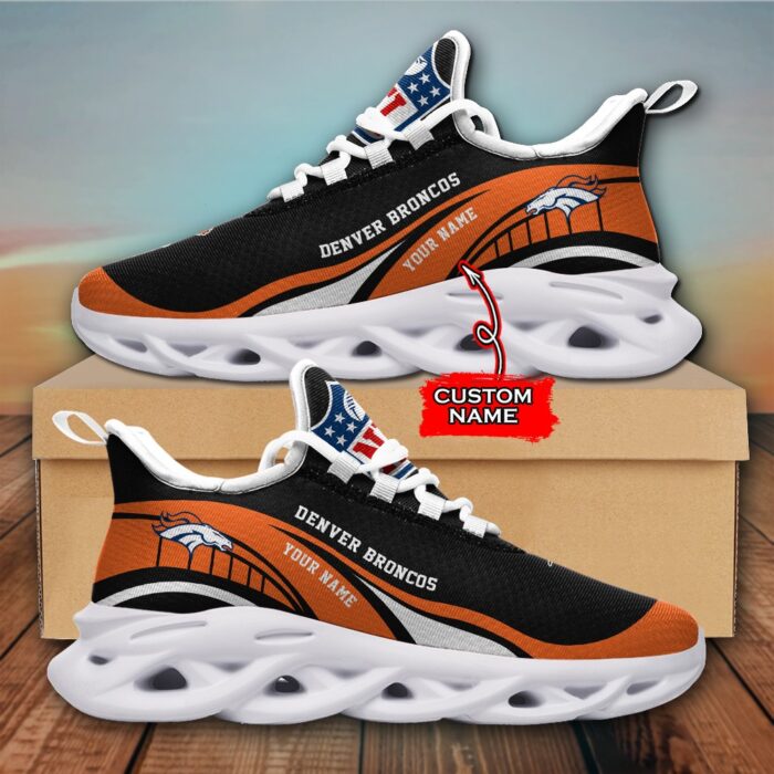 NFL Denver Broncos Max Soul Sneaker Monster Custom Name Style 2