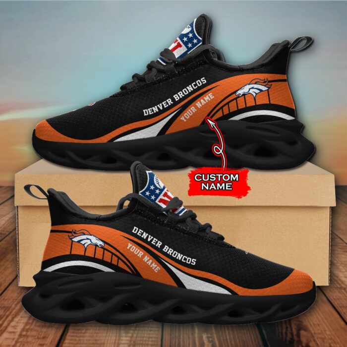 NFL Denver Broncos Max Soul Sneaker Monster Custom Name Style 2