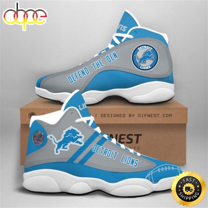 NFL Detroit Lions Air Jordan 13 Shoes