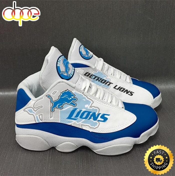 NFL Detroit Lions Air Jordan 13 Sneaker Shoes