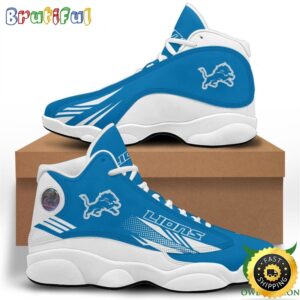 NFL Detroit Lions Blue Air Jordan 13 Shoes