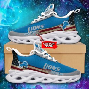 NFL Detroit Lions Max Soul Sneaker Custom Name Pod 42 M1RTT