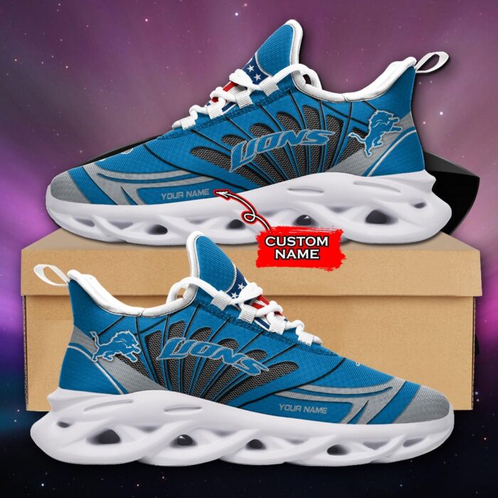 NFL Detroit Lions Max Soul Sneaker Custom Name Ver 8