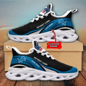 NFL Detroit Lions Max Soul Sneaker Monster Custom Name Style 2