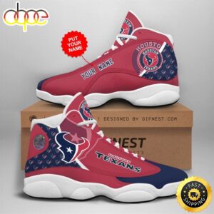 NFL Houston Texans Custom Name Air Jordan 13 Shoes V1