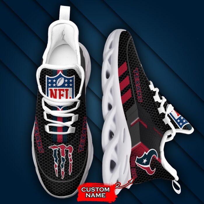 NFL Houston Texans Max Soul Sneaker Custom Name 43M1