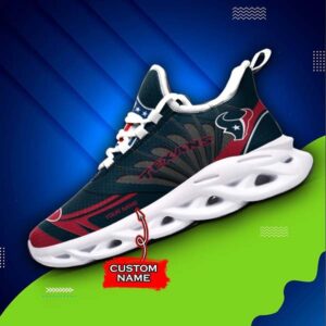 NFL Houston Texans Max Soul Sneaker Custom Name 62M12