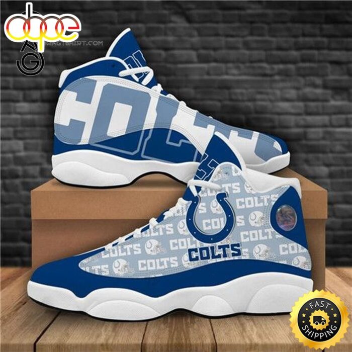 NFL Indianapolis Colts Air Jordan 13 Shoes 2