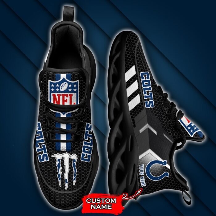 NFL Indianapolis Colts Max Soul Sneaker Custom Name 43M1