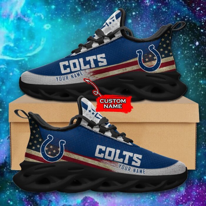 NFL Indianapolis Colts Max Soul Sneaker Custom Name Pod 42 M1RTT