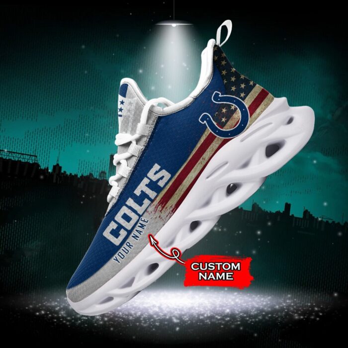 NFL Indianapolis Colts Max Soul Sneaker Custom Name Pod 42 M1RTT