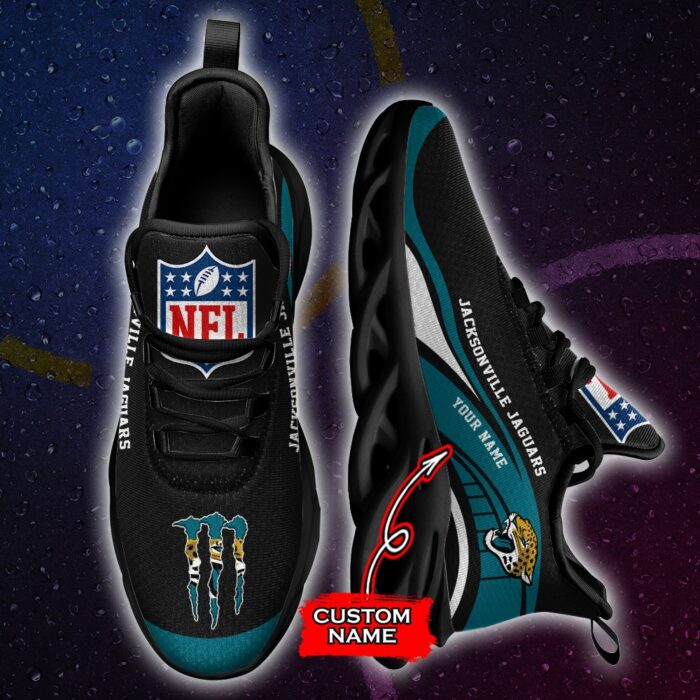 NFL Jacksonville Jaguars Max Soul Sneaker Monster Custom Name Style 2