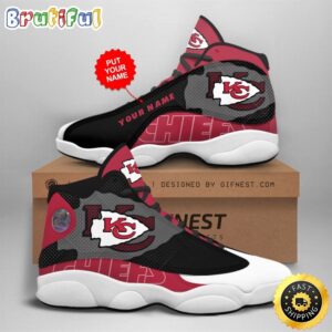 NFL Kansas City Chiefs Custom Name Air Jordan 13 Shoes V1