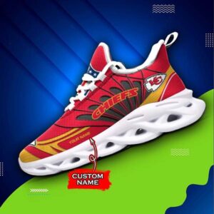 NFL Kansas City Chiefs Max Soul Sneaker Custom Name 62M12