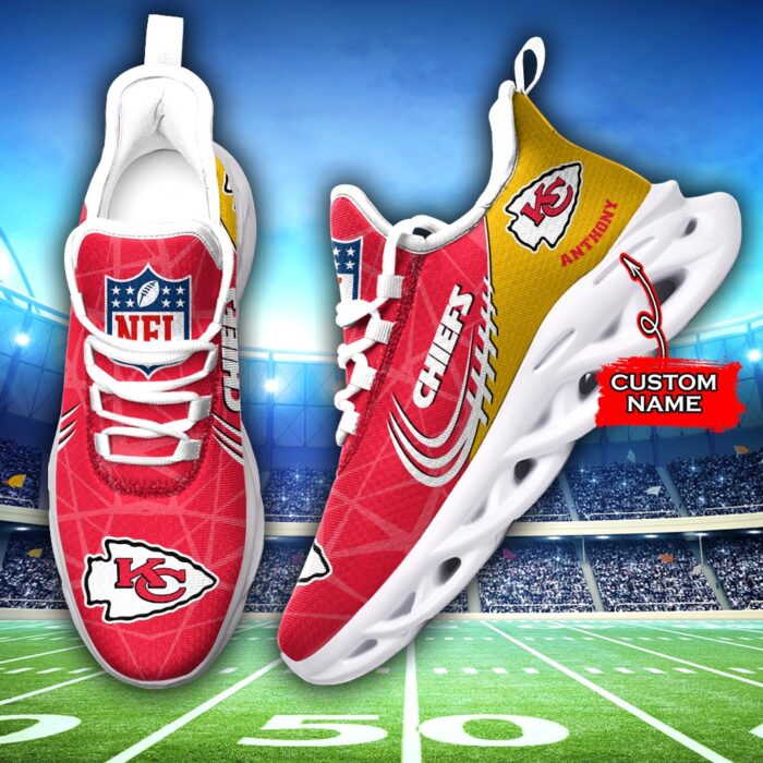 NFL Kansas City Chiefs Max Soul Sneaker Custom Name Ver 3