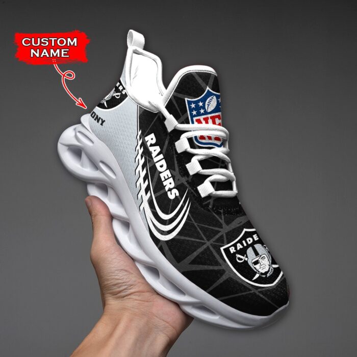 NFL Las Vegas Raiders Max Soul Sneaker Custom Name Ver 3