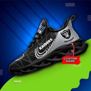 NFL Las Vegas Raiders Max Soul Sneaker Custom Name Ver 3