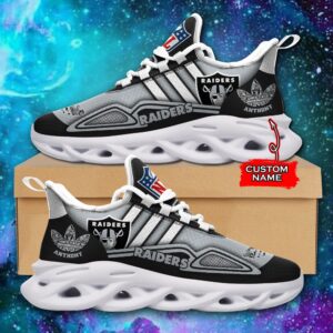 NFL Las Vegas Raiders Max Soul Sneaker Custom Name Ver 4