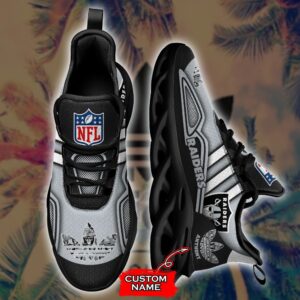 NFL Las Vegas Raiders Max Soul Sneaker Custom Name Ver 4