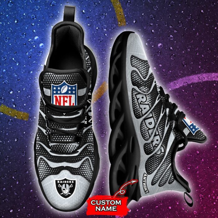 NFL Las Vegas Raiders Max Soul Sneaker Custom Name Ver 5