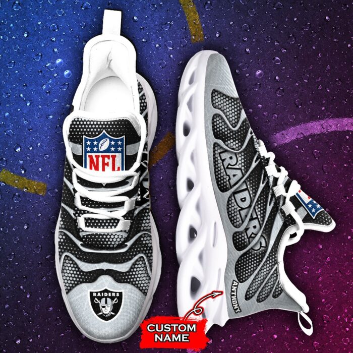 NFL Las Vegas Raiders Max Soul Sneaker Custom Name Ver 5