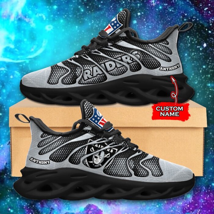 NFL Las Vegas Raiders Max Soul Sneaker Custom Name Ver 5