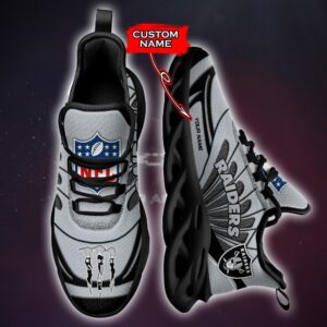 NFL Las Vegas Raiders Max Soul Sneaker Custom Name Ver 8