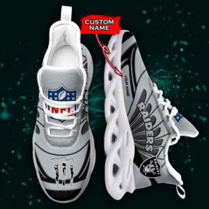 NFL Las Vegas Raiders Max Soul Sneaker Custom Name Ver 8