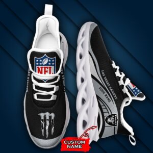 NFL Las Vegas Raiders Max Soul Sneaker Monster Custom Name Style 2