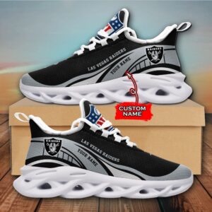 NFL Las Vegas Raiders Max Soul Sneaker Monster Custom Name Style 2